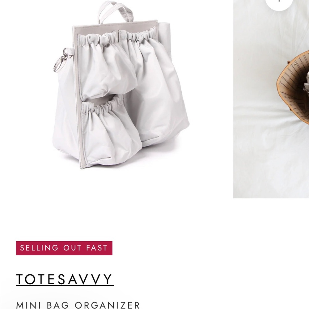 ToteSavvy Grey Mini Diaper Bag Organizer